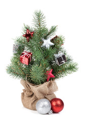 Small christmas tree with decor