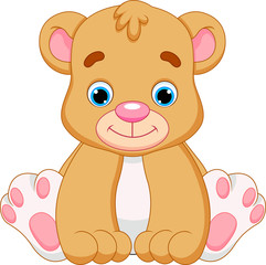 Cute baby bear cartoon