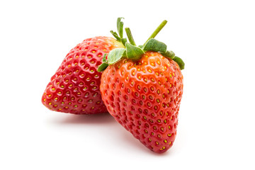 Red ripe strawberry.