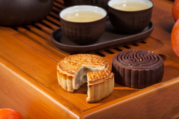 Moon cakes for the Chinese Mid-autumn festival