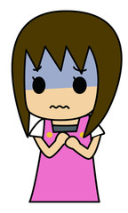 恐怖を感じる女性