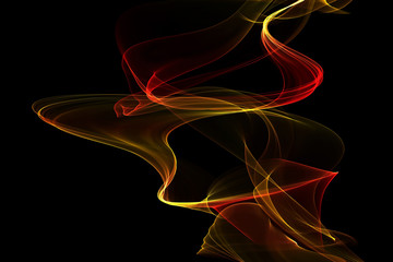 Naklejka premium abstract twisted flame