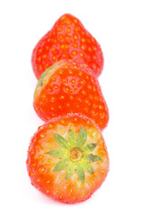 Three Strawberries