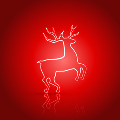 glowing reindeer