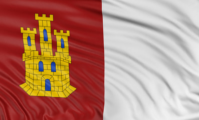 3D Castile-La Mancha flag