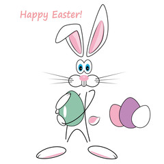 cartoon Easter rabbit