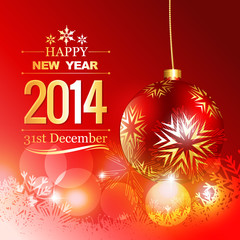 golden happy new year design