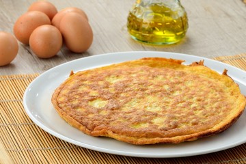 Frittata nel piatto