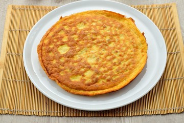 Frittata nel piatto