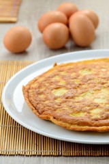 Frittata nel piatto