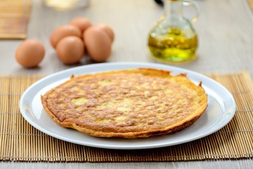 Frittata nel piatto