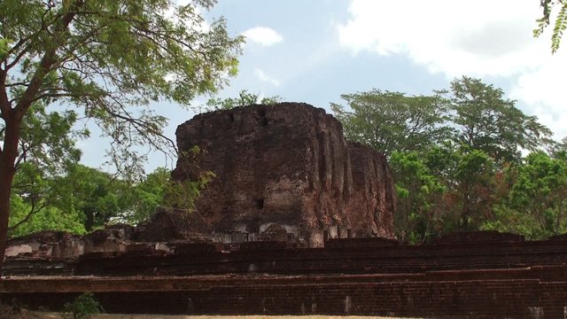Ruins of the Royal Palace. Polonnaruwa. Sri Lanka.