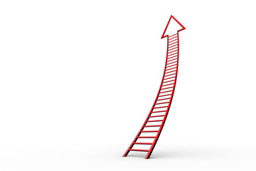 Red ladder arrow graphic © WavebreakmediaMicro