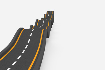 Bumpy road background