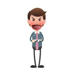 Angry businessman shouting