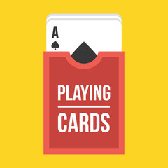 Obraz premium Vector Deck of Playing Cards Icon