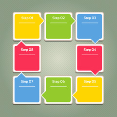 Vector Progress background / product choice or version