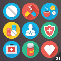 Vector Icons for Web and Mobile Applications. Set 21.