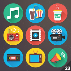 Vector Icons for Web and Mobile Applications. Set 23.