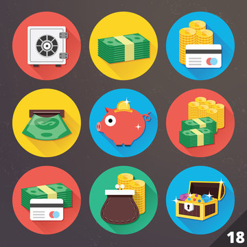 Vector Icons for Web and Mobile Applications. Set 18.