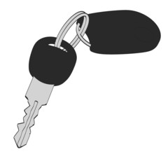 cartoon image of car key
