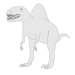 cartoon image of spinosaurus dino