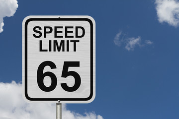 Speed Limit 65 Sign