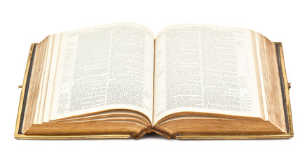 old open Bible