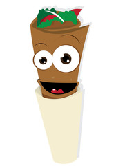 Funny Kebab Roll