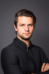 Fototapeta premium Man in Black Suit