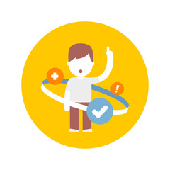 man make the right decisions, logical thinking.