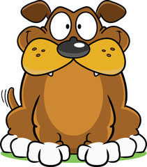 Smiling Dog Cartoon