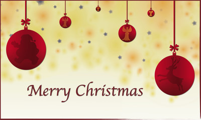 Palle con Babbo Natale,Renna e Angeli