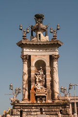 Monument at Placa d'Espanya, Barcelona, Spain