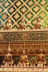 golden temple gable in Thailand