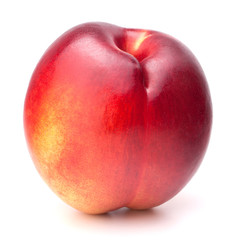 Nectarine fruit isolated on white background cutout