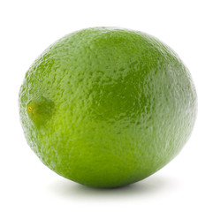 Citrus lime fruit isolated on white background cutout