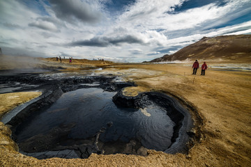 Iceland, Hverir geothermal field