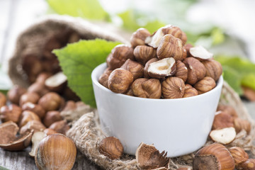 Heap of Hazelnuts