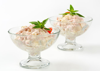 Ham and potato salad