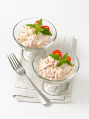 Ham and potato salad