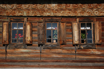 Wooden house in Suzdal - obrazy, fototapety, plakaty