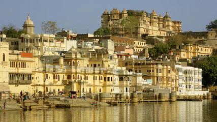 Obraz premium Everyday city scene in Udaipur, India