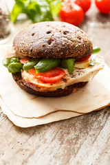 sandwich with chicken and cheese