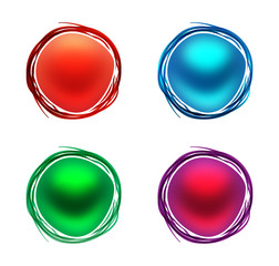Colourful buttons