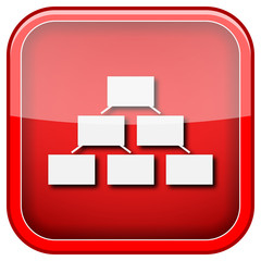 Organizational chart icon