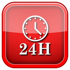 24H clock icon