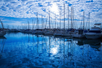 Denia Marina Port in alicante Province Mediterranean