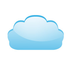 Obraz premium cloud on a white background