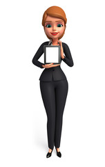 Young Business woman with i pad